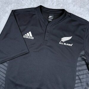 Adidas All Blacks New Zealand Rugby Union Jersey Mens XL 2007 Home Shirt Stretch